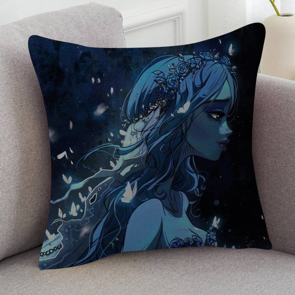 Anime Corpse Bride Game For Cartoon Print Peripheral Pillow Case Cushion Cover Home Decor Birthday Gift Pillowcover