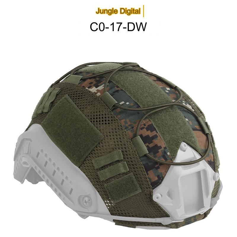 1 PC Multicam Tactical Helmet Cover for Fast MH PJ BJ OPS-Core Helmets Fast Helmet Protector Elasticated Cord with Elastic Cord