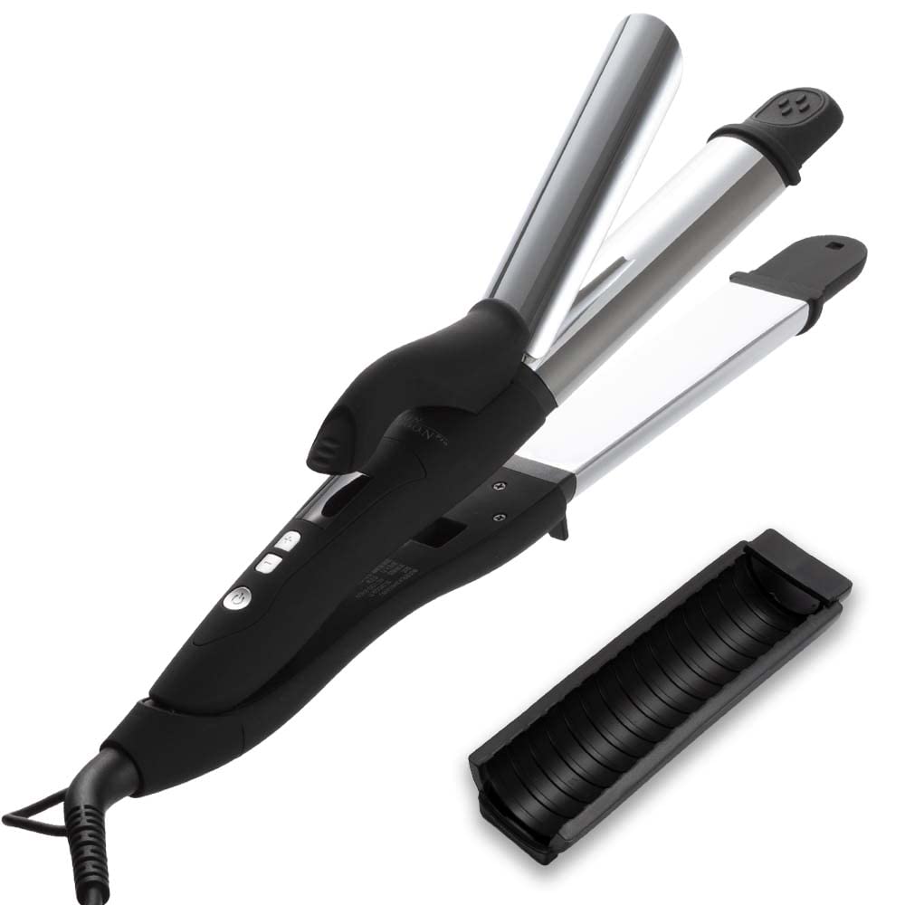

SALONMOON Mirror Titanium Hair Straight 32mm Plate 2-Way Iron, & Curl, (SLM002Ti)