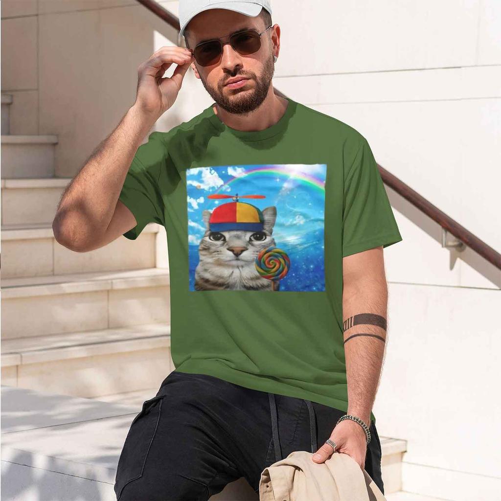 Happy Eamcore Tshirt Funny Rot Tee Silly Kitten Humor Tshirt Casual Short Sve Round Ne S 2026 New Model Shortsleeve Crewneck T