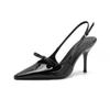 Fashion 2025 Summer High Heel Women Sandals Fashion Butterfly-knot Dress Singbacks Pumps Elegant Party Wedding Female Shoes
