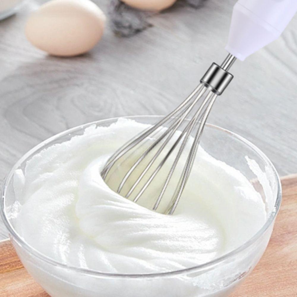 Handheld Electric Egg Whisk Rechargeable Egg Beater Kitchen Baking Tool Egg Mixer Cafe