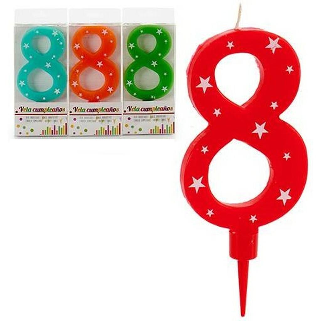 Birthday Candle Number 8 (12 Units)