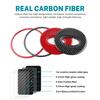 Real Soft Carbon Fiber 3PCS Sticker For Subaru Crosstrek Impreza 2025 Car Steering Wheel Center Interior LHD RHD Accessories