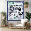 Seattle Seahawks Custom Your Name Wall Decor Tapestry Art For Pet Memorial Birthdaywedding Party Backdrop Family Gift
