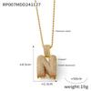 Elegant European-Style Necklace: Women's 26-Letter Diamond-Inlaid Copper Pendant on Titanium Steel Clavicle Chain