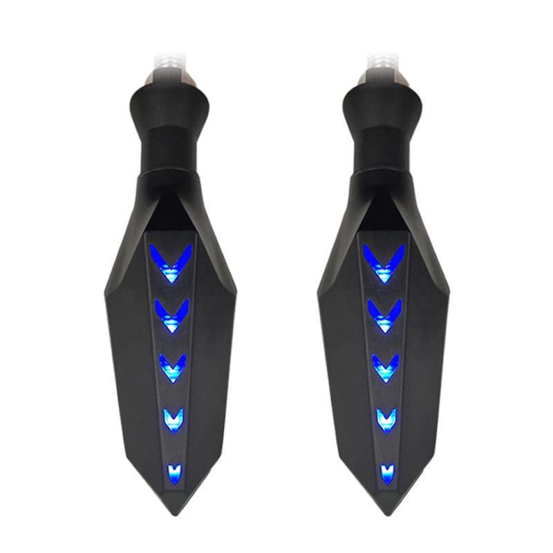 2PCS Universal Motorcycle Turn Signals, Front Rear LED Turn Signal Lights  for Motorbike Scooter Quad Cruiser Off Road Turing