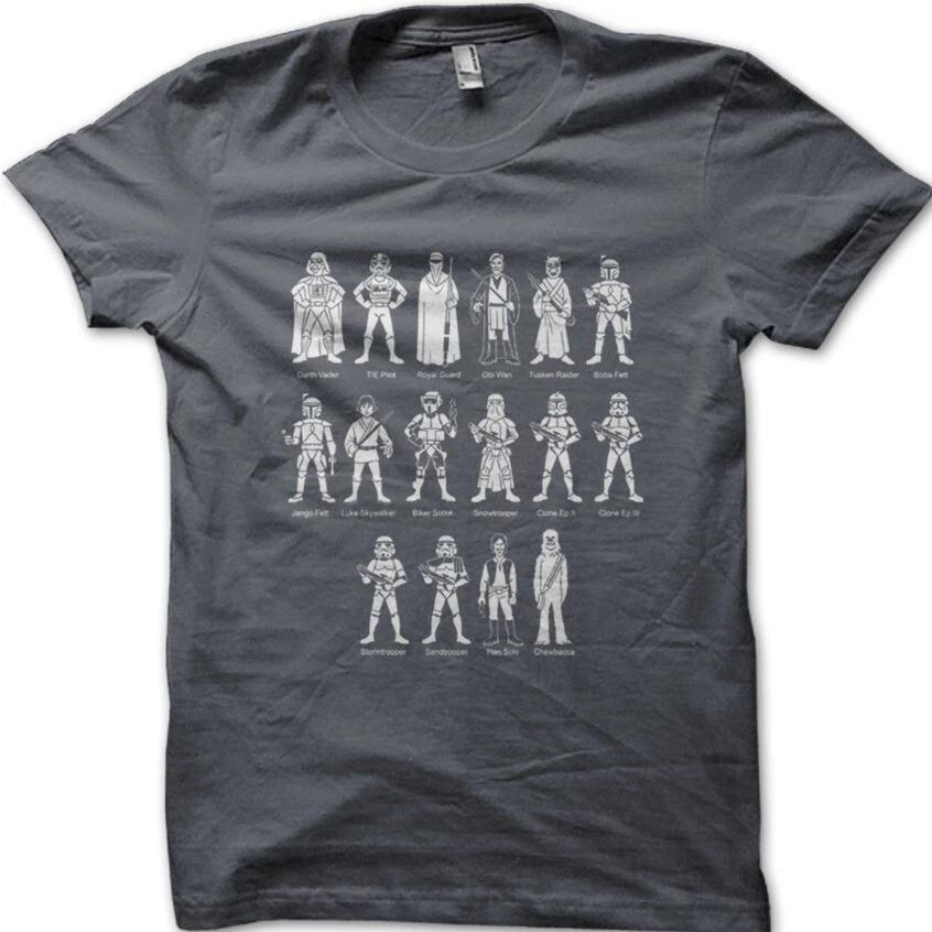 Star Wars inspires characters Darth Vader Leia Han Solo printed t-shirt 8987 XXXL