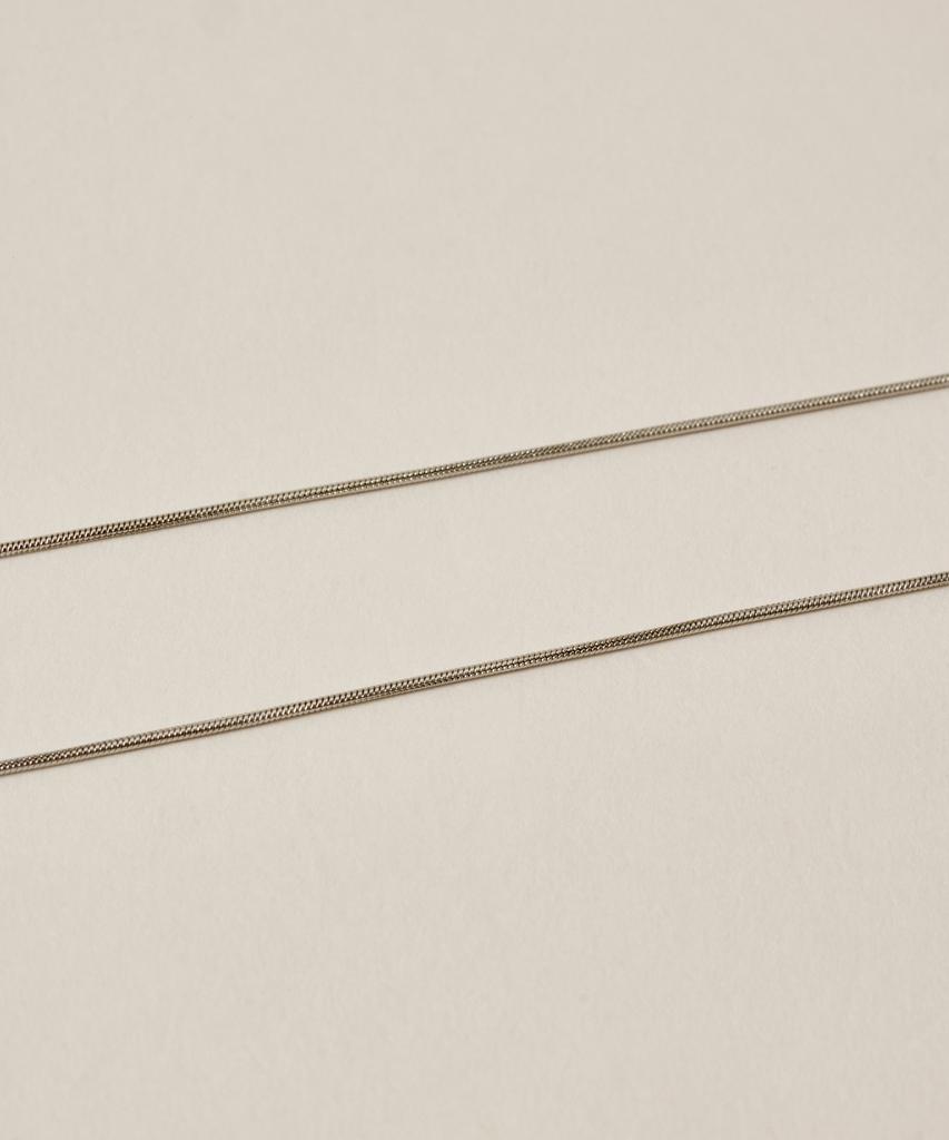 Novice Tokyo Round Chain Necklace 2-Piece Set [Stainless] / Silver