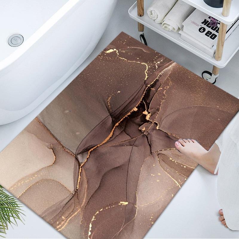Bathroom Floor Mat Toilet Carpet Absorbent Bathroom Door Mat Bathroom Door Mat