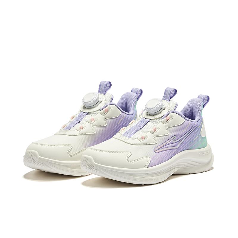Hongxing Erke Comfortable Breathable Non-Slip Wear-Resistant Low-Top Kids Running Shoes Kids Sneaker White Purple 65124303030-012