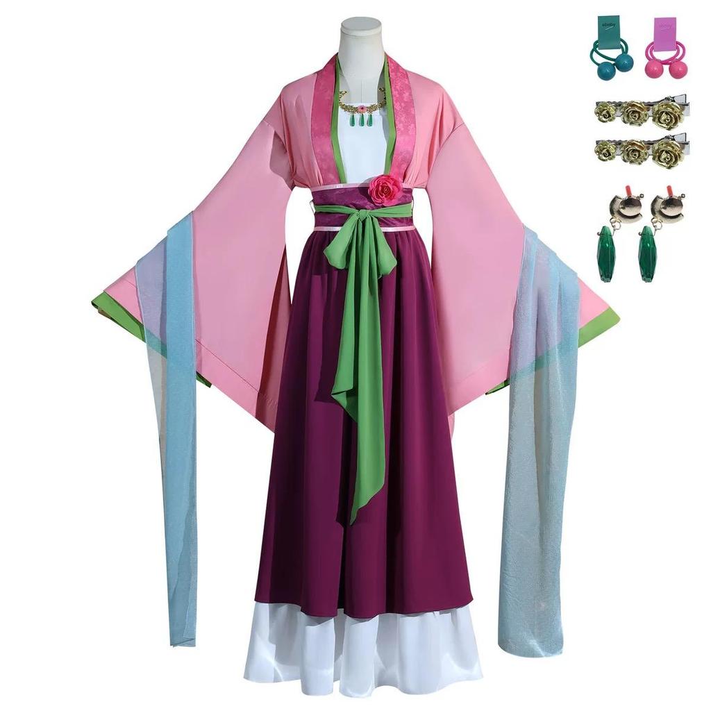 Anime Game Character Cosplay Costume, Traditional Style Party Activity Outfit