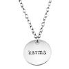 Necklace On The Neck 43cm Chain Round Tags Friendship Vintage Jewelry Supplies QN063