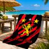 Sport Club Football Crest Printed Microfiber Beach Towel, Soft And Absorbent, Quick-Dry, Ideal for Summer Travel, Beach Essential, Swimming Pool