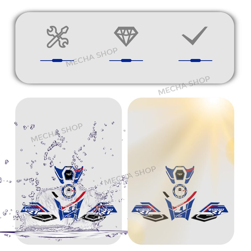 for R 1300 RT R1300RT 2025 Protection Sticker R 1300RT Accessories Tank Pad Motorcycle 3D Resin Sticker Protection Kit