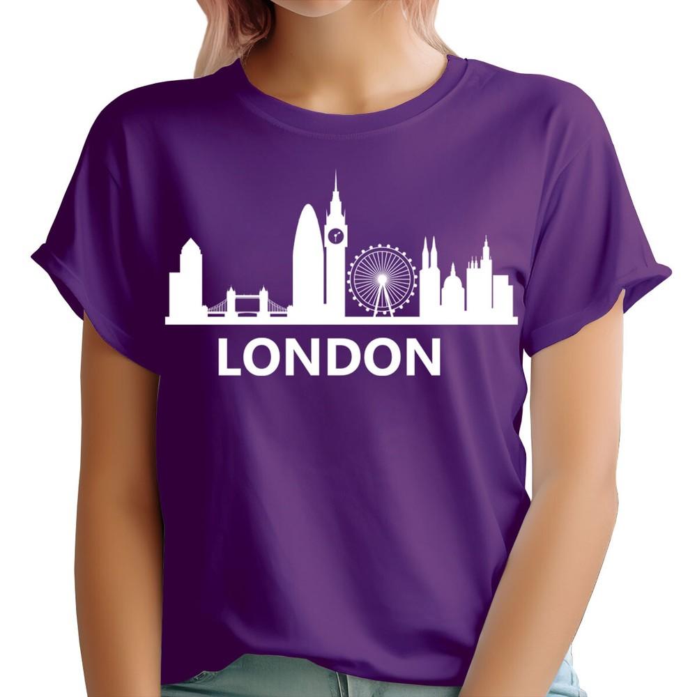 London Skyline England Uk Tower Souvenir Cute Gift Unisexs TShirts Top 1Ta51