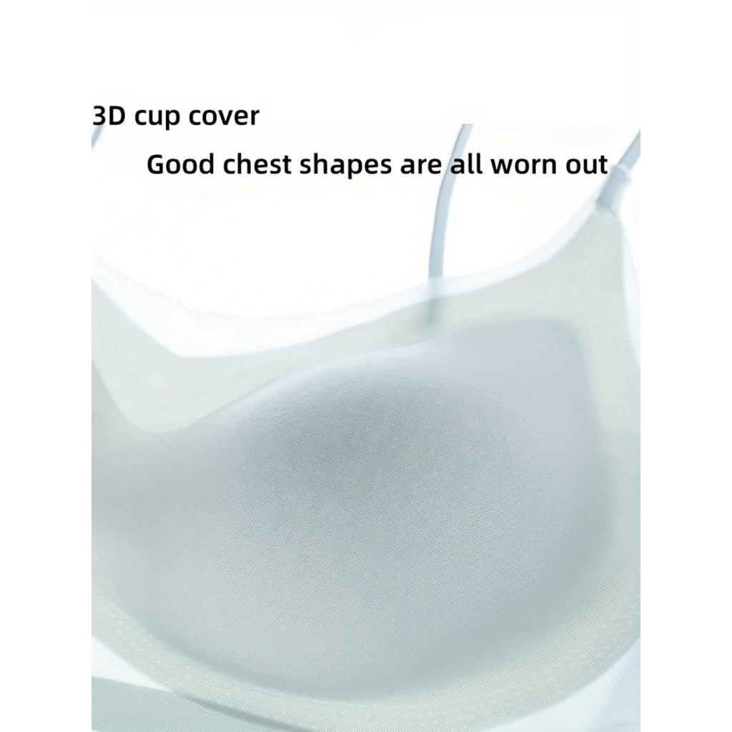 Ice Plus Nahtlos Damen Größe Gefühl Sommer BH Atmungsaktiv Und Leicht Lifting T-Shirt Stil Unterwäsche Abnehmbare Polsterung Mesh Weste Design