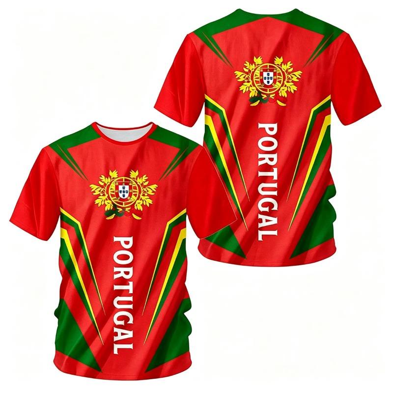 Portugal Football Shirt Print Soccer Jersey National Team Fans Tops