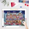 Christmas Diamond Painting Mosaic House Full Round Embroidery Winter Rhinestone Pictures Home Decoration 30x40cm/12x16inch