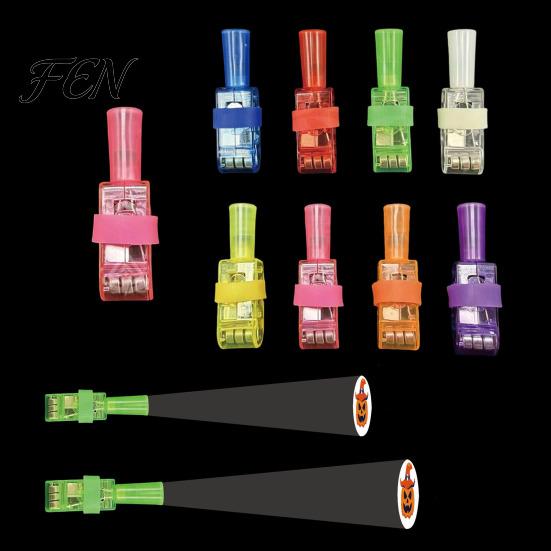 Halloween Finger Lights Projector Lights, LED Spooky Projection Rings with Pumpkin Ghost Bat Skeleton Patterns for Kids Party Favors, Trick