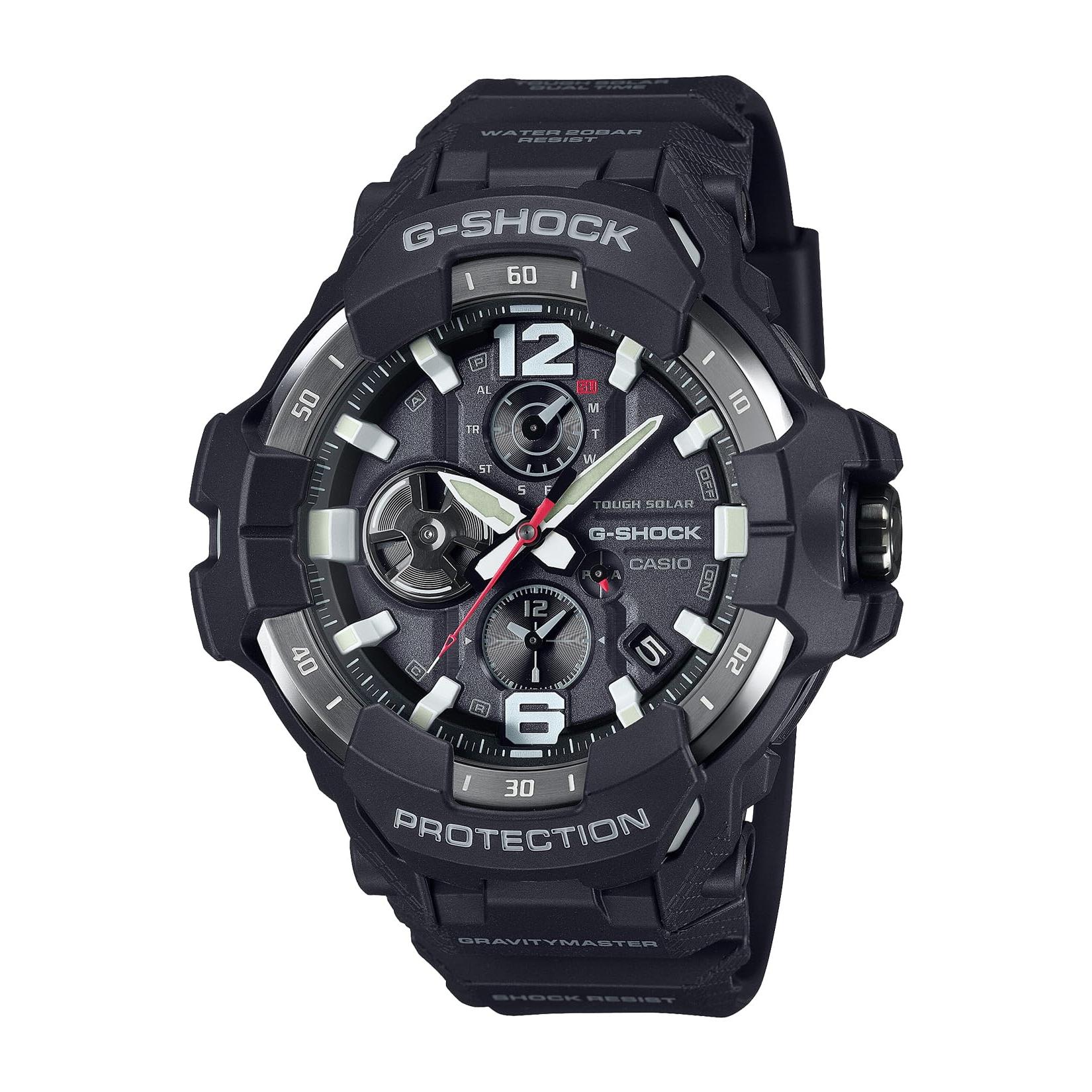 

[Casio] Men s G-Shock GRAVITYMASTER Tough Solar Watch, Bluetooth, Biomass Plastic, GR-B300-1AJF, Black, Official Japan Model