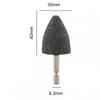 Grinding Head Hexagonal Shank Brown Corundum Abrasive Rotary Accessory
