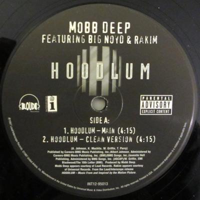 12inch Record MOBB DEEP  Hoodlum INT1295013 Loud Records I 1997 US Rap  HipHopRB Used