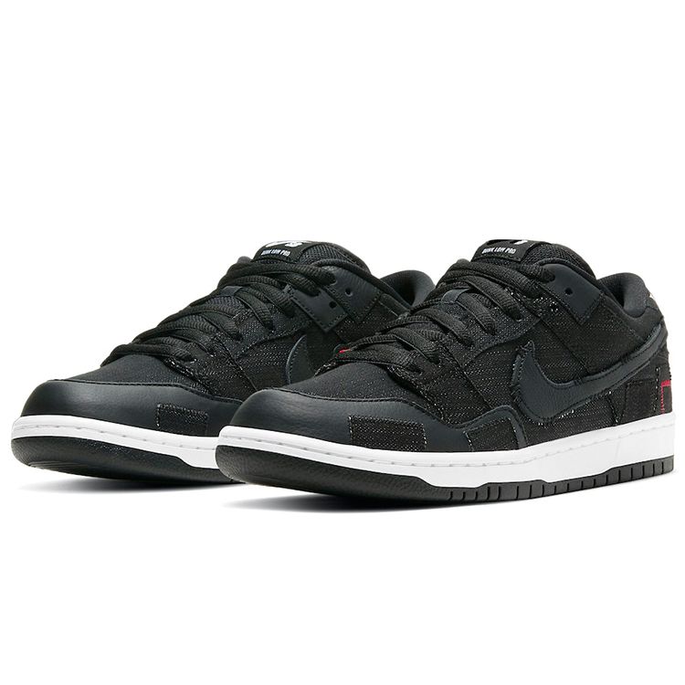 Wasted Youth x Nike Dunk Low SB Černý denim Unisex tenisky Univerzitní červená Bílá DD8386-001