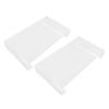 2PCS Acrylic Stand Polished Edges Multi Purpose Acrylic Display Riser for Shower Supplies Vanity