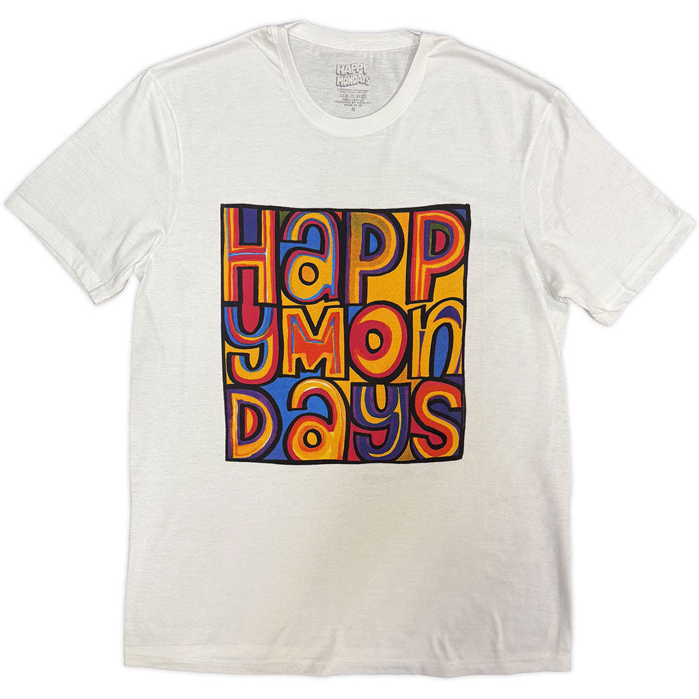 Happy mondays tshirt greatest hits white official new L