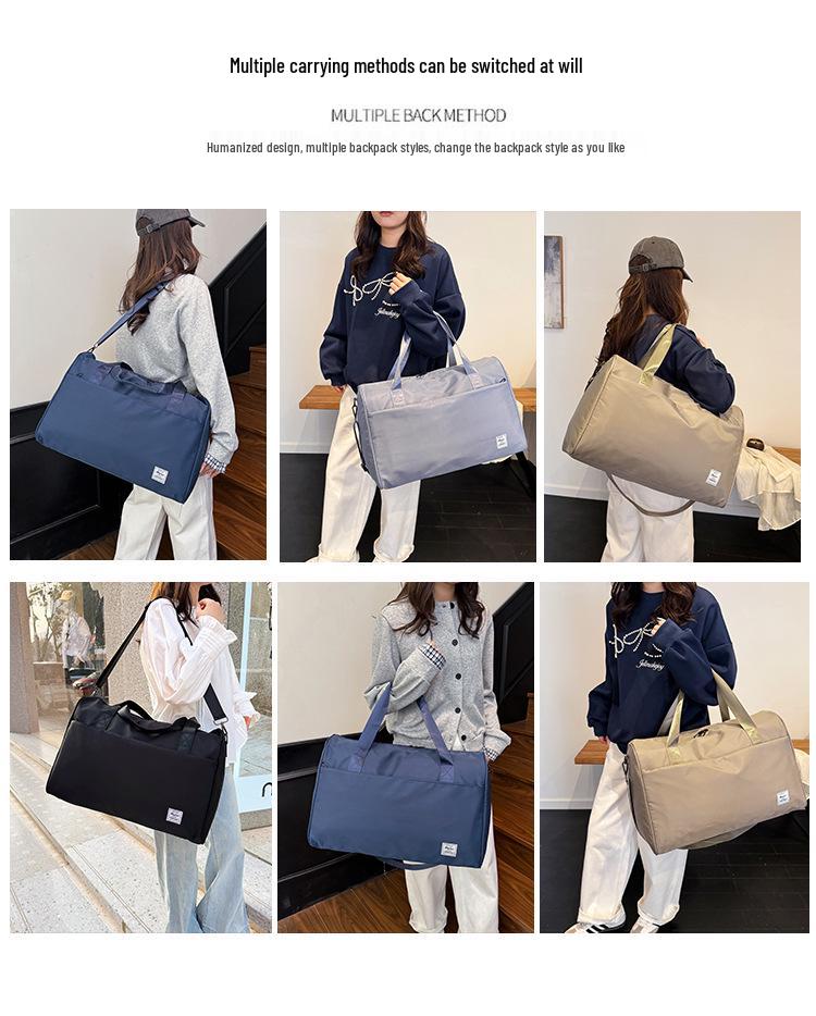 Men's & Women's Large Waterproof Travel Bag - Portable, Lightweight, Versatile for Short Trips and Dorm Use