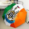 Newcastle United Crest Automatic Folding Umbrella - 8-Rib Travel Umbrella with Auto Open/Close & Portable Gifts for Holidays or Birthdays