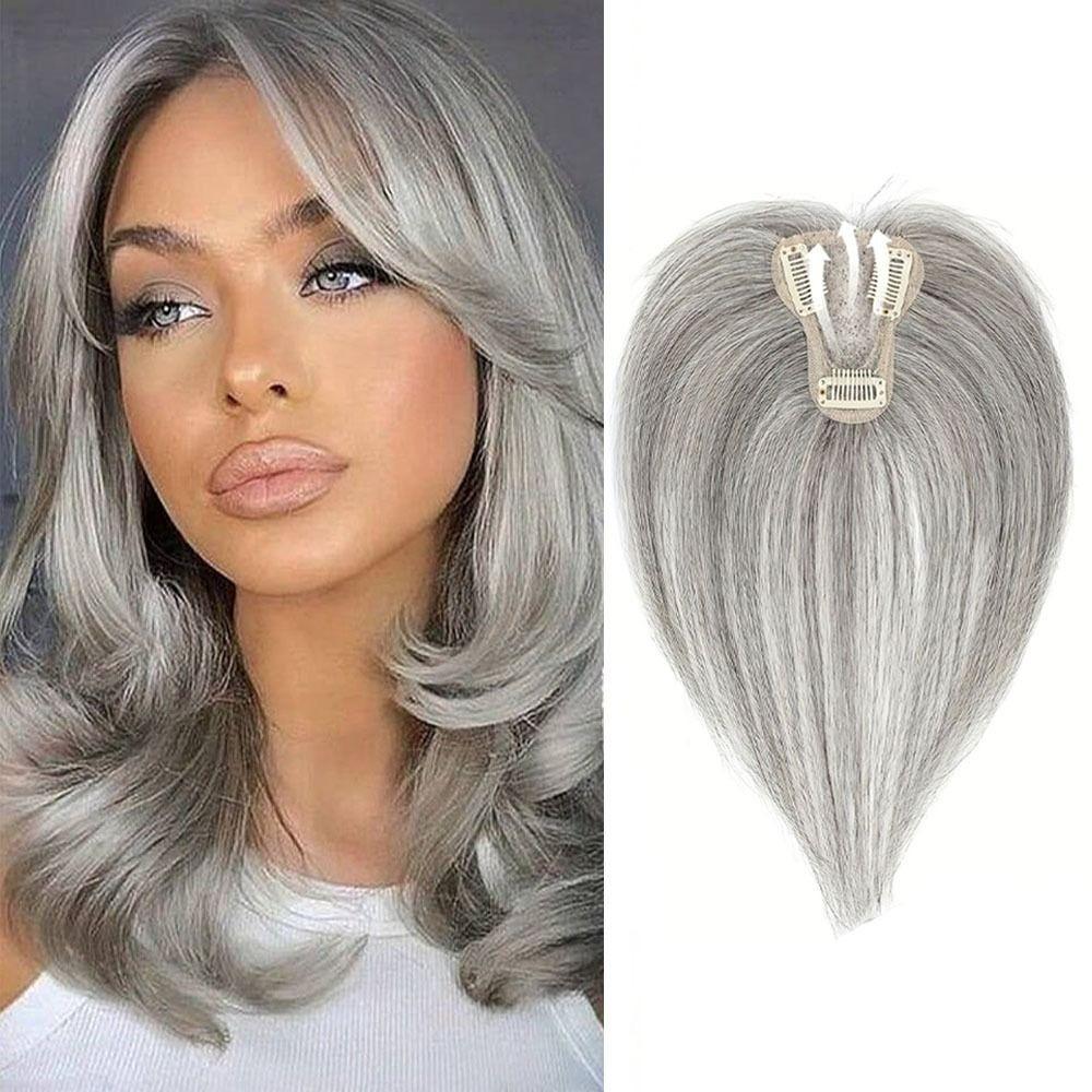 Clip In Hair Toppers Wigs with Bangs Hair Extension Fringe Hair Pieces Increase Hair Volume