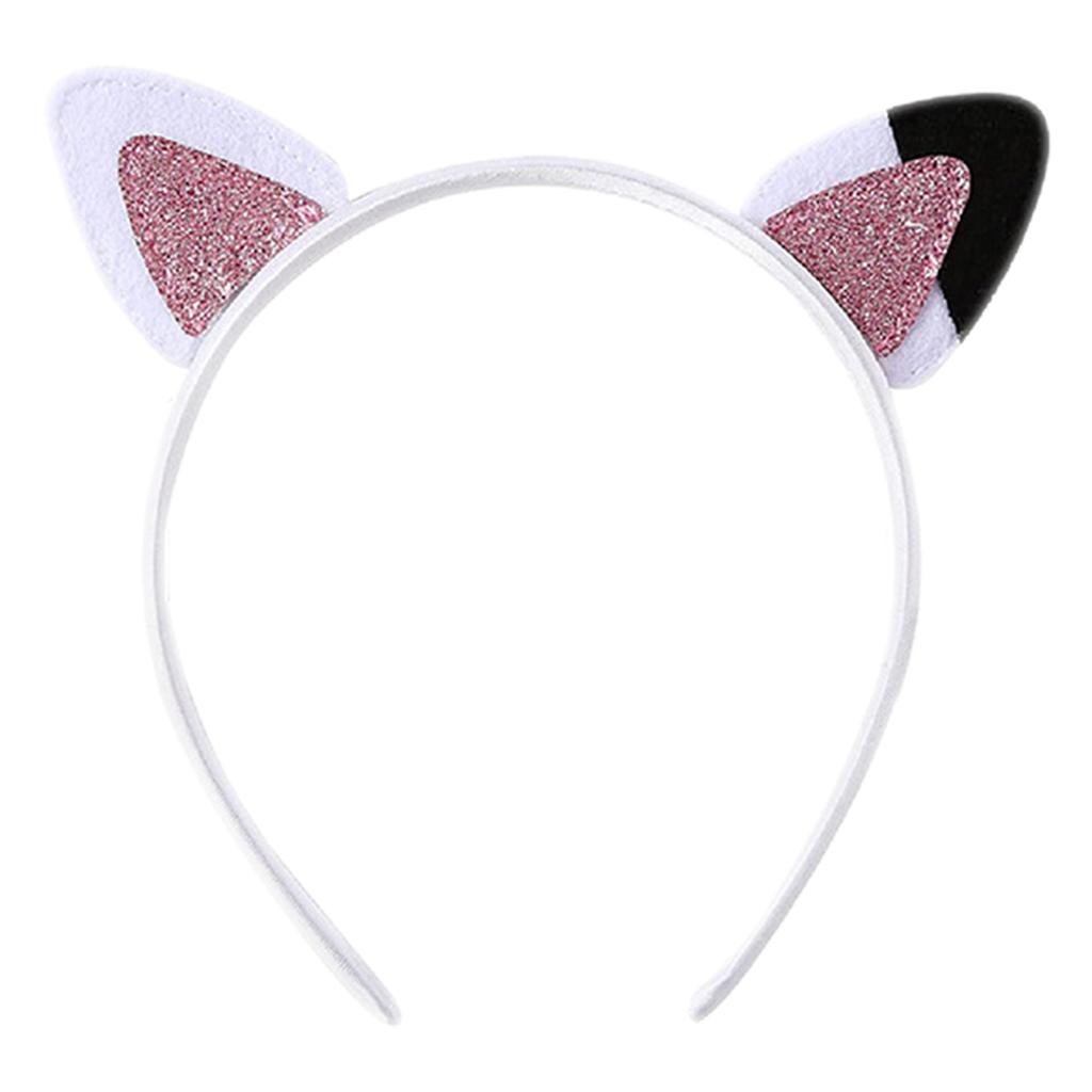 Cute Anime Cat Ear Headband for Make Up Cosplay Costume Hair Clip Halloween Party Headdress Women Face Washing Headwear