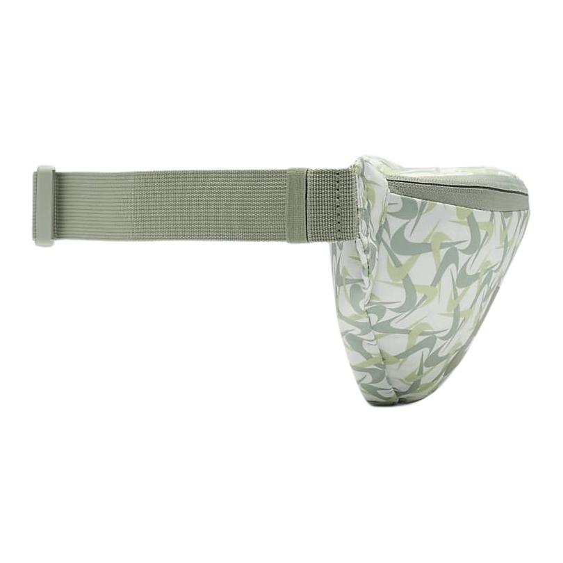 New Nike Heritage Fabric Crossbody Bag, Fanny Pack Regular Unisex Mountain White & Horizon Green & Dark Mud Gray FZ2523-121
