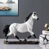 Chinese Zodiac Horse Resin Figurine Decorative Ornament Home Office New Style Vintage Gift