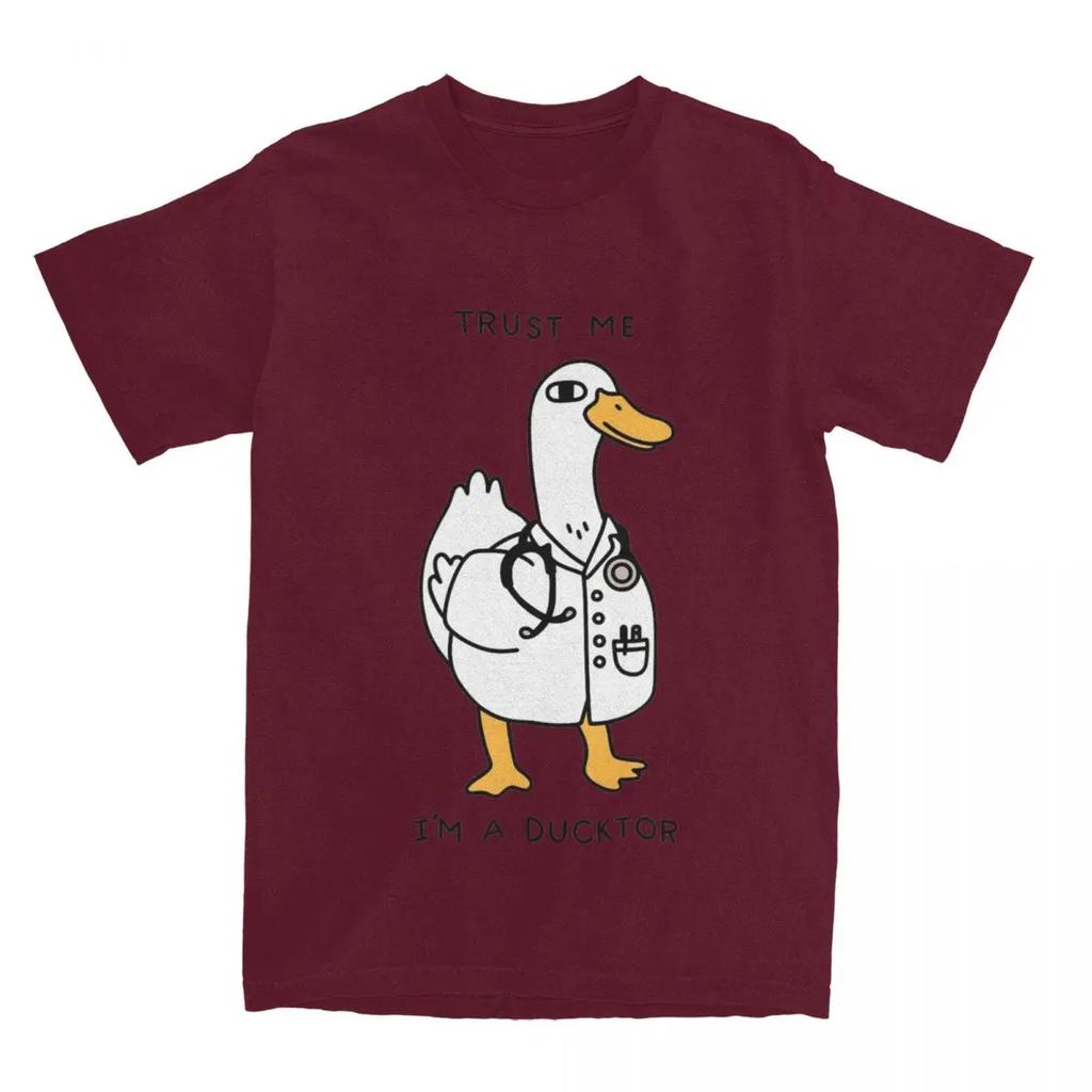 Maglietta Quack Dottore Anatra Uomo Donna Umorismo Scherzo Abbigliamento Magliette Vintage T-Shirt Taglia Grande Vestiti