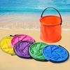 5pcs/set Mini Collapsible Beach Bucket - Portable PVC Watering Can for Outdoor Travel Camping Beach Water Games