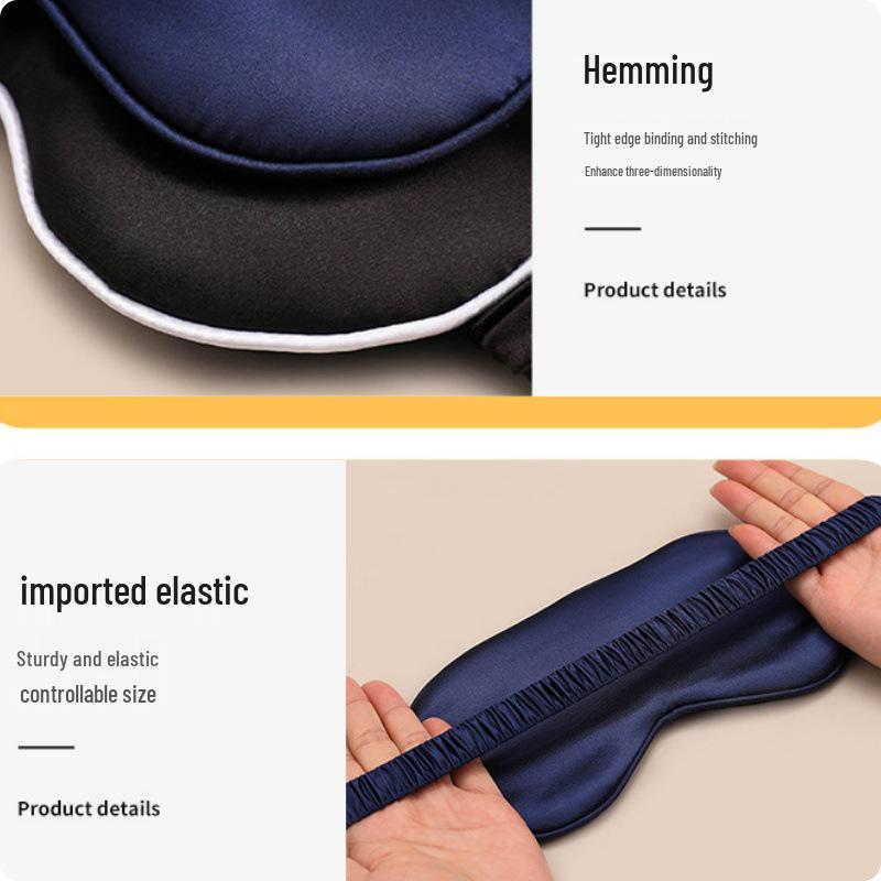 Breathable Unisex Blackout Imitation Silk Eye Mask - Summer Style, Comfortable & Thin