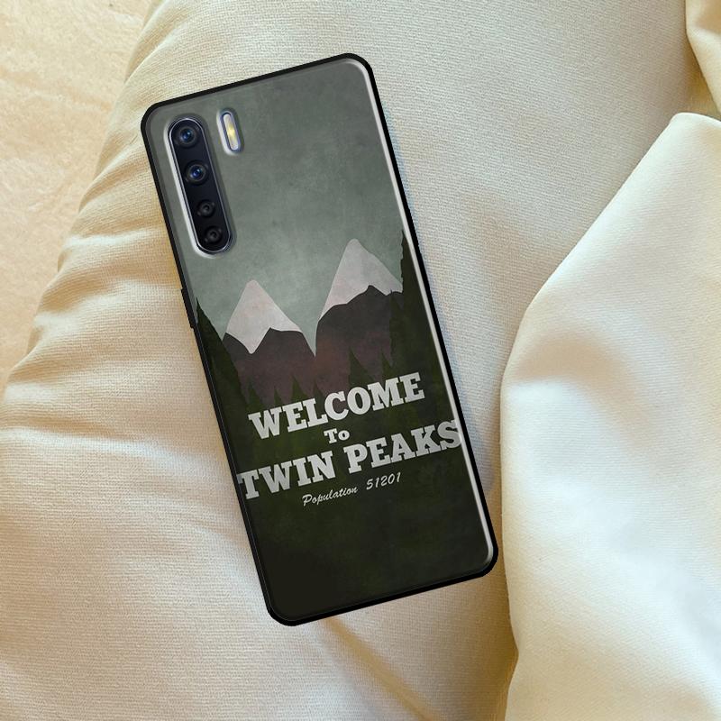 Welcome To Twin Peaks Case For Oppo A96 A76 A16 A18 A38 A58 A78 A98 A74 A94 A54 A80 A60 A40 A15 A17 A57 A5 A6 Pro