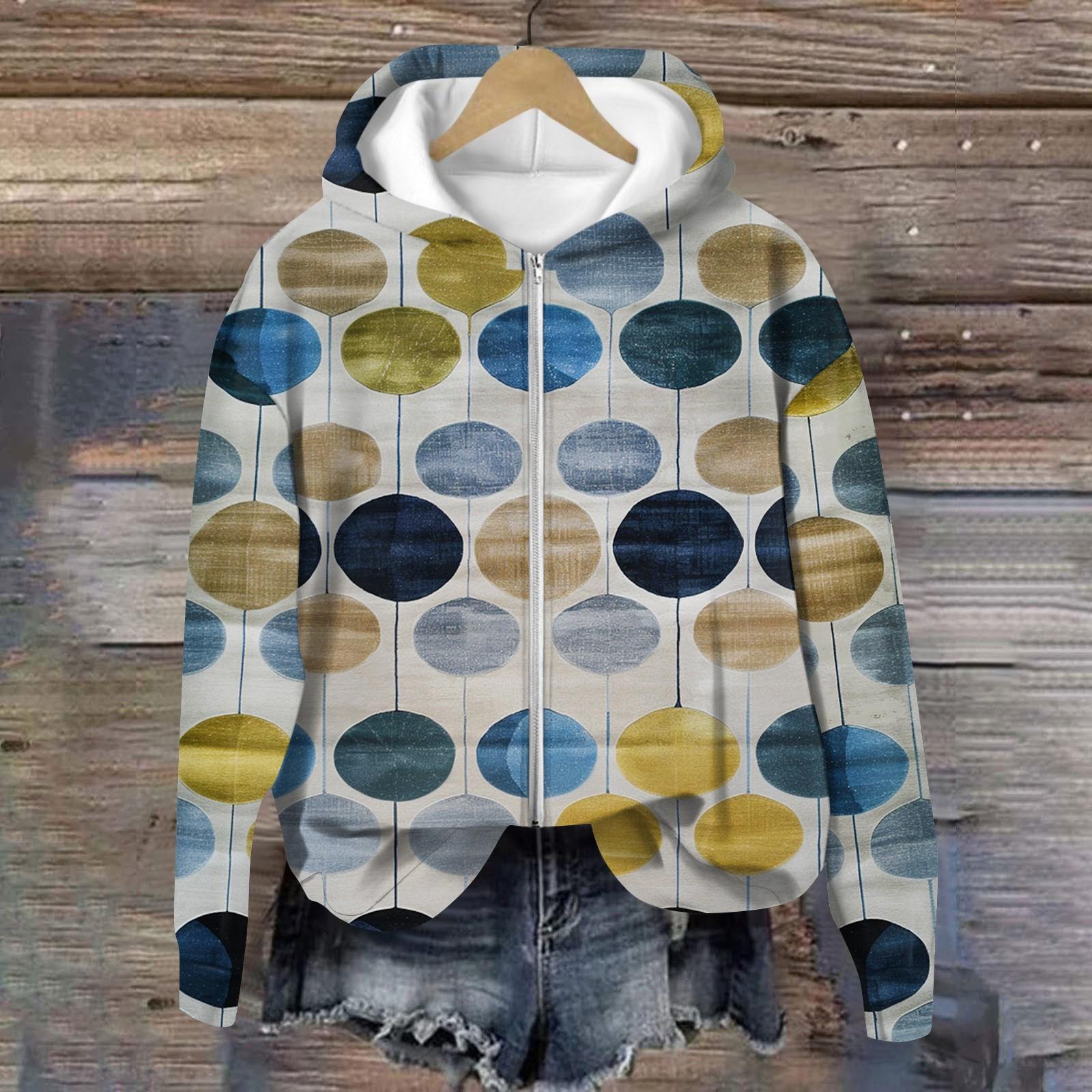 

Пальто для женщин с длинным рукавом на молнии с принтом Верхняя одежда повседневные куртки XL жёлтый