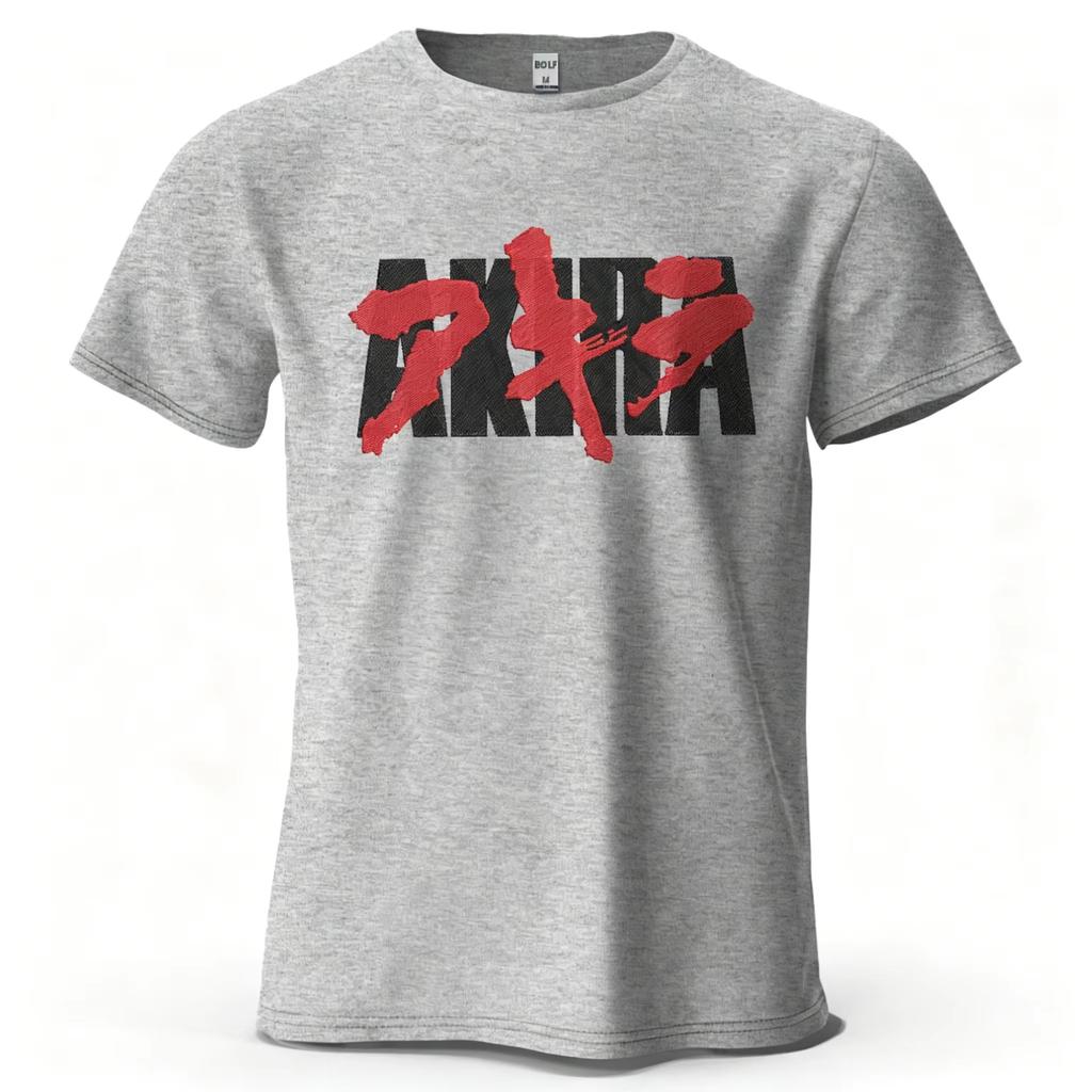Unisex Akira Anime Tshirt Retro 90s Unisexga Graphic Print Casual Crew Neck Short Sleeve Loose Cotton Streetwear Tee for Unisex WoUnisex