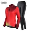 Damen Fleece Radanzug - Winterstil Langarm für Mountain- & Rennradfahren