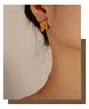 Geometric Minimalist Gold-Plated Titanium Steel Earrings