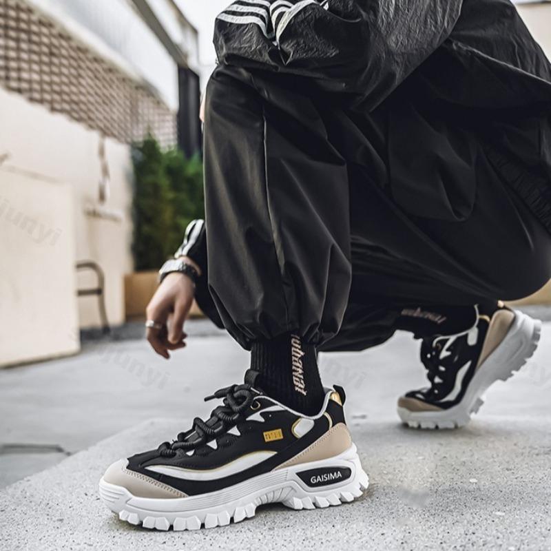 Fashion 2025 Autumn Fashion Trend Casual Low Top Thick Soled Sports Shoes for Men Niche Designed Comfortable Versatile Platform sneakers