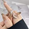 Adjustable Star and Moon Open Ring - Trendy Crescent Moon Index Finger Jewelry for Women