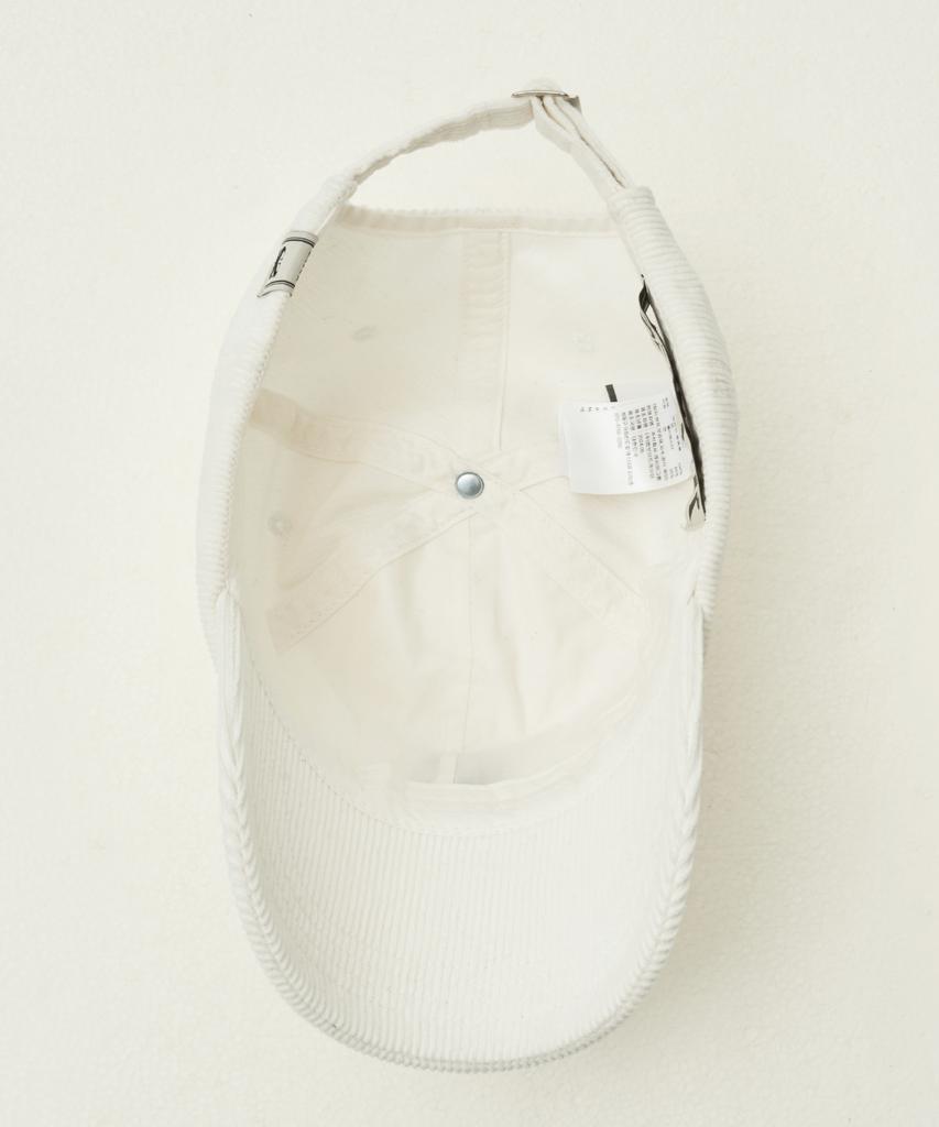 Seteo Small S Logo Corduroy Ball Cap Ivory