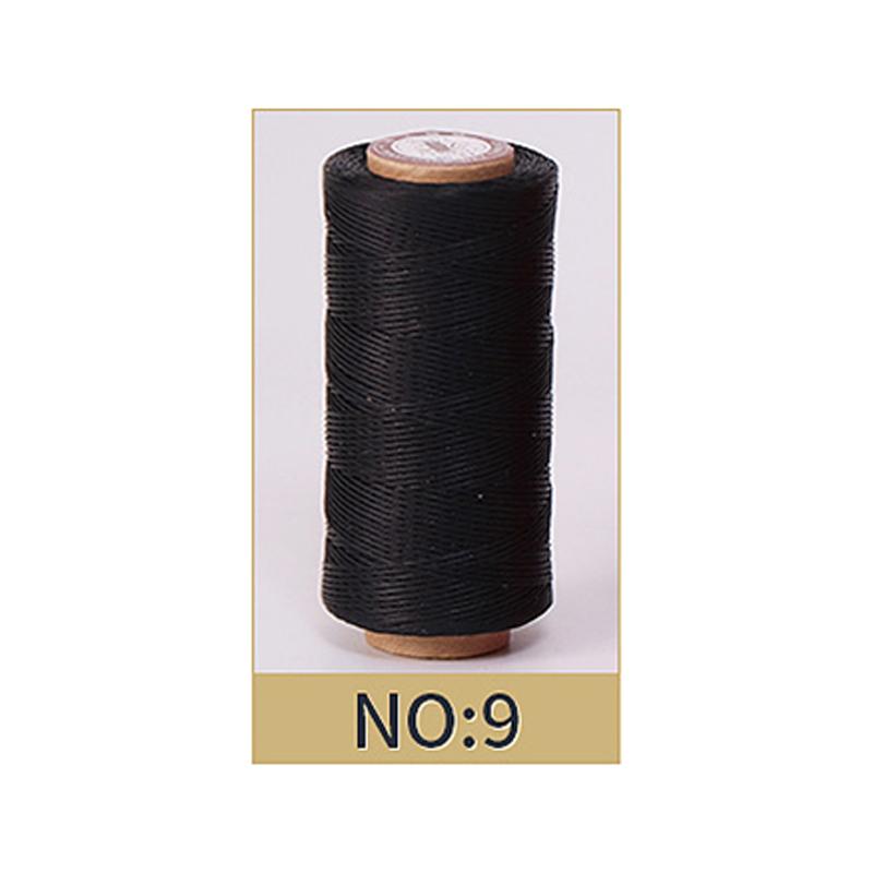 Hilo Encerado de 0,8 mm de Grosor para Cuero, Cordón Encerado para Manualidades DIY, Hilo para Coser a Mano, Hilo Plano Encerado para Coser