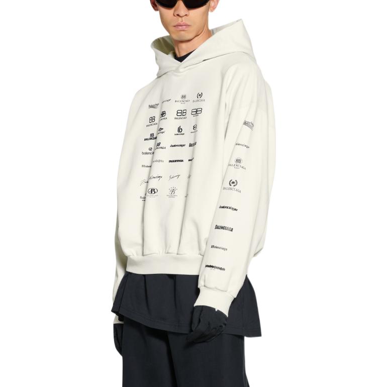 Balenciaga SS23 Sweatshirt Loose Fit Unisex Ecru 726241TNVQ89784