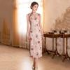 Sleeveless national style new Chinese long cheongsam improved young new women's retro slim dress summer